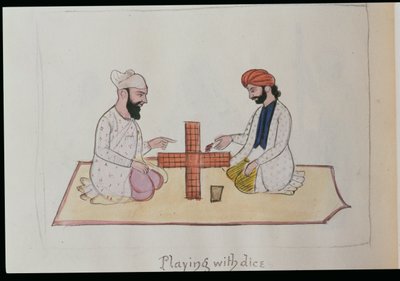 Playing Dice by Punjabi School